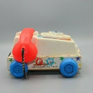 Vintage Fisher Price Chatter Phone Pull Retro Toy Telephone 747 1985 Toystory 2