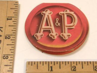 Vintage A&p Atlantic & Pacific Grocery Store Advertising Sewing Needle Book Case