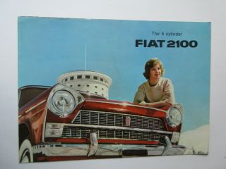 Vintage Fiat 2100 Sales Brochure
