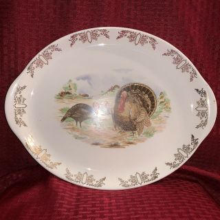 Vintage Turkey Plate Platter