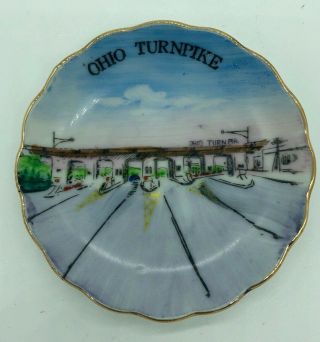 Vintage Ohio Turnpike Souvenir Decorative Plate
