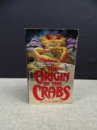Origin Of The Crabs Guy N.  Smith Vintage Horror Paperback Dell 1988