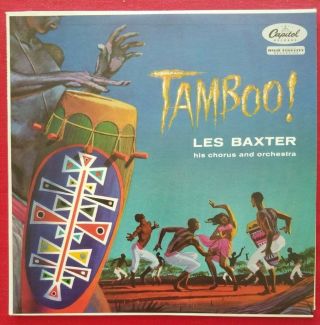 Vintage Nm Lp Les Baxter & His Orchestra & Chorus " Tamboo " Capitol T655
