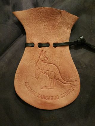 Australian Kangaroo Scrotum Souvenir Leather Pouches