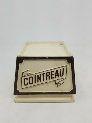 Vintage Metal Cointreau Liquor Store Bottle Advertising Display Stand