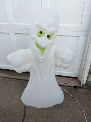 Vintage Empire 36 " Ghost Green Eyed Goblin Blow Mold Lighted Yard Decor