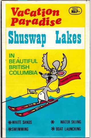 Shuswap Lakes British Columbia 1960s Vintage Travel Brochure Meac23