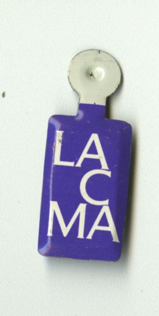 Los Angeles County Museum Of Art Lacma Fold - Tab Pin 1980s