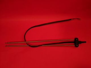 Vintage TV Antenna Rabbit Ears Snap In Telescoping 47 Inch Extended,  26 In Cable 2