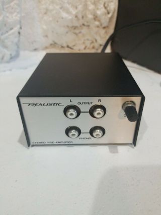 Realistic Stereo Phono Turntable Pre - Amplifier Model 42 - 2109 Vintage Audio