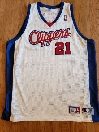 La Clippers Darius Miles Champion Authentic Vintage Retro Jersey - Size 56