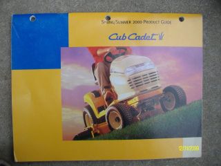 Htf Vintage Series 2000 Spring Cub Cadet Tractors Product Guide Booklet