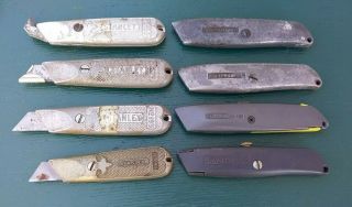 8 Vtg Stanley & Razor Knife Utility Cutter
