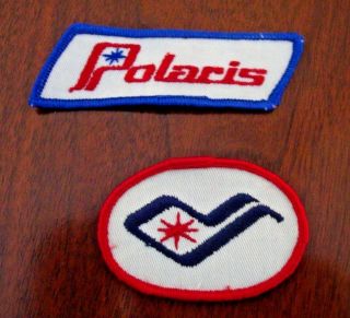 Polaris Patch Logo (2 Different) Cloth Snowmobile Vintage