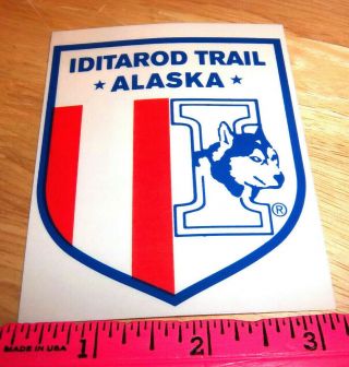 Alaska Iditarod 1000 Mi Dog Sled Race Iditarod Trail Logo Car Decal Sticker,  3x3