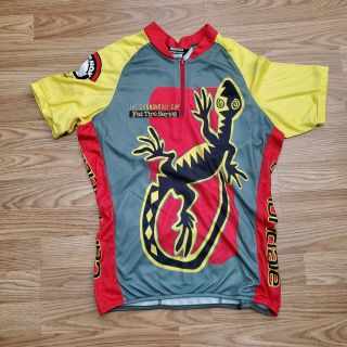 Vintage Cannondale Cup Fat Tire Series Mens Gecko 1/4 Zip Cycling Jersey Size M