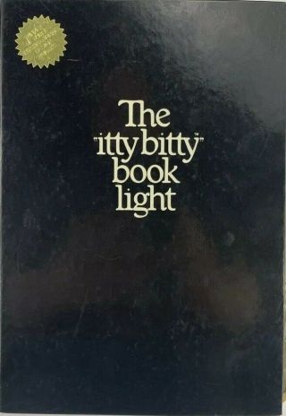Vintage 1982 Zelco The Itty Bitty Book Light Light,  Power Plug,  Battery