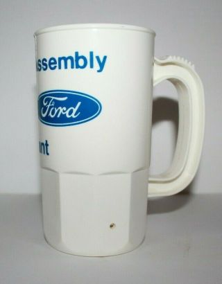 Ford Wixom Assembly Plant Vintage Plastic Coffee Cup