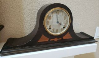 Vintage Ingraham Mantle Clock 8 Day With Key