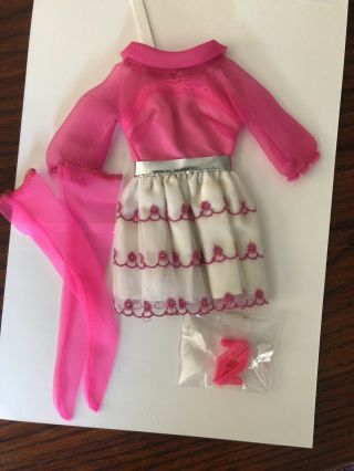 Vintage Mattel Barbie Happy Go Pink Complete Outfit