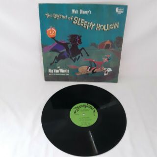 Vintage Walt Disney " The Legend Of Sleepy Hollow " And Rip Van Winkle 33 Rpm 1963