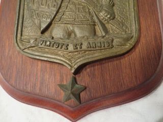 Vintage US Navy Ship USS Strong DD758 Brass Plaque 2