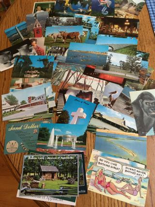 60 Vintage Travel Color 1960s 1970s Postcards