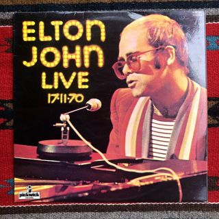 Elton John Live 17 - 11 - 70 Vinyl Record Album Lp Import Vintage Classic Rock 1971