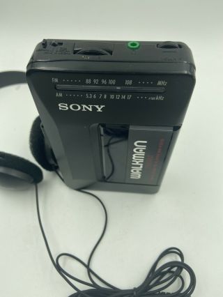 Vintage Sony Walkman WM - F2015 Cassette Player AM FM And Head Phones 3
