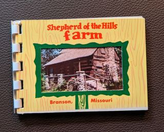 1950s Vintage Shepherd Of The Hills Farm Branson,  Mo Ozarks Postcard Photo Book