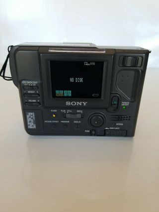 VTG Sony Mavica MVC - FD81 Digital Camera w/ Battery/AC Charger/Carrying Case 3