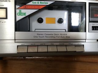 Vintage Technics Rs - B18 Stereo Cassette Tape Deck Player Recorder