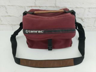 Vintage Tamara 603 Zoom Traveler 3 Professional Camera Shoulder Bag Maroon Usa