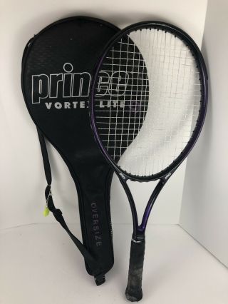 Vintage Prince Vortex Lite Oversize Tennis Racquet 4 - 3/8 " Grip With Case - Demo