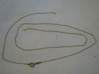 Vintage Broken 14k Chain,  5 ",  13 ",  For Repair Or Repurpose,  Esemco Tag & Ring