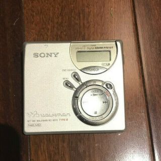 Sony Mz - N510 Mini - Disc Player With One Disc Vintage