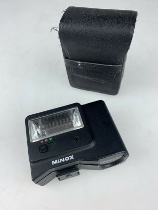 Minox Fc 35 St Vintage Minox Camera Compact Flash & Case (gt,  El,  Em,  Gl,  Mb. )