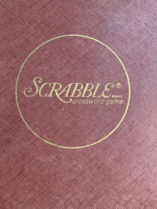 Vintage 1976 Selchow & Righter Scrabble Crossword Game Complete 3