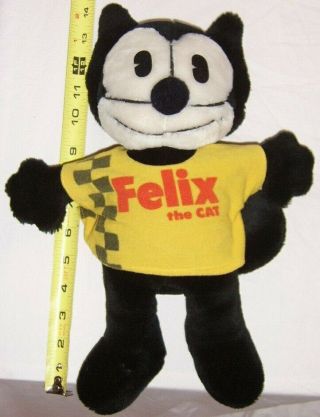 Vintage 1982 Felix The Cat Plush Stuffed Toy 14 " Determined Productions Korea