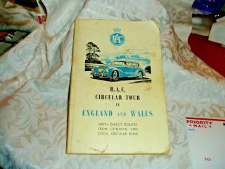Vintage R.  A.  C.  Circular Tour In England & Wales Tour Guides & Routes