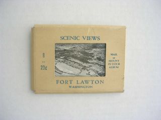 Fort Lawton,  Wa - 8 Scenic Views - Set Of Small Photos In Mailer - - 1950s