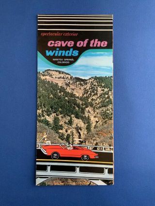Cave Of The Winds,  Manitou Springs,  Colorado.  Vintage Brochure