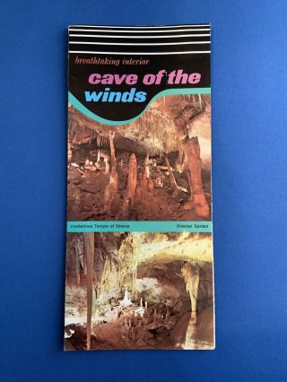 Cave Of The Winds,  Manitou Springs,  Colorado.  Vintage Brochure 2