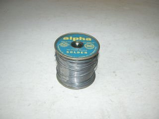 Vintage Alpha Metals,  5 Pound Spool,  60/40 Rosin Thin Solder