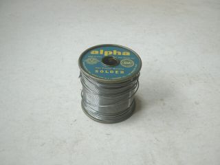Vintage Alpha Metals,  5 pound Spool,  60/40 Rosin Thin Solder 2