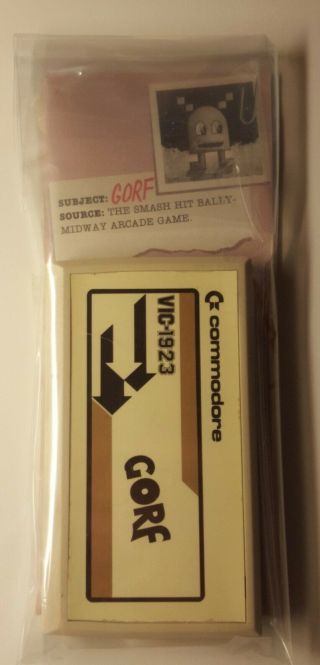 Vintage Commodore Vic - 20 Game Cartridge Vic - 1923 Gorf