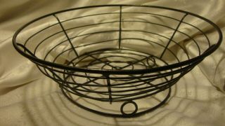 Vintage Ornate Lightweight Black Metal Plant/pot Stand Multi - Purpose Basket 10