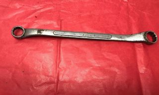 Vintage S - K Lectrolite 13/16 - 7/8 Double Box End Wrench Forged Alloy B - 2628 Usa
