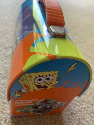 VINTAGE 2004 Nickelodeon Family Suites Holiday Inn Tin Lunchbox Spongebob Nick 3