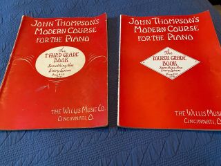 Vintage John Thompson Modern Course For The Piano Third And Fourth Grade Books